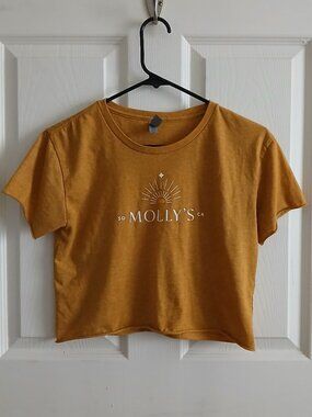 Molly's SD CA Cropped Graphic Tee Womens Medium